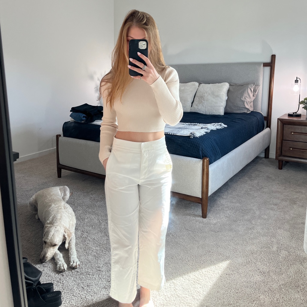 Babaton White Pants